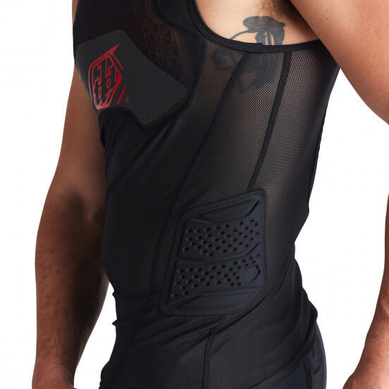 Unisex mouwloze beschermende basislaag Troy Lee Designs Stage Ghost D30 Black 4/5