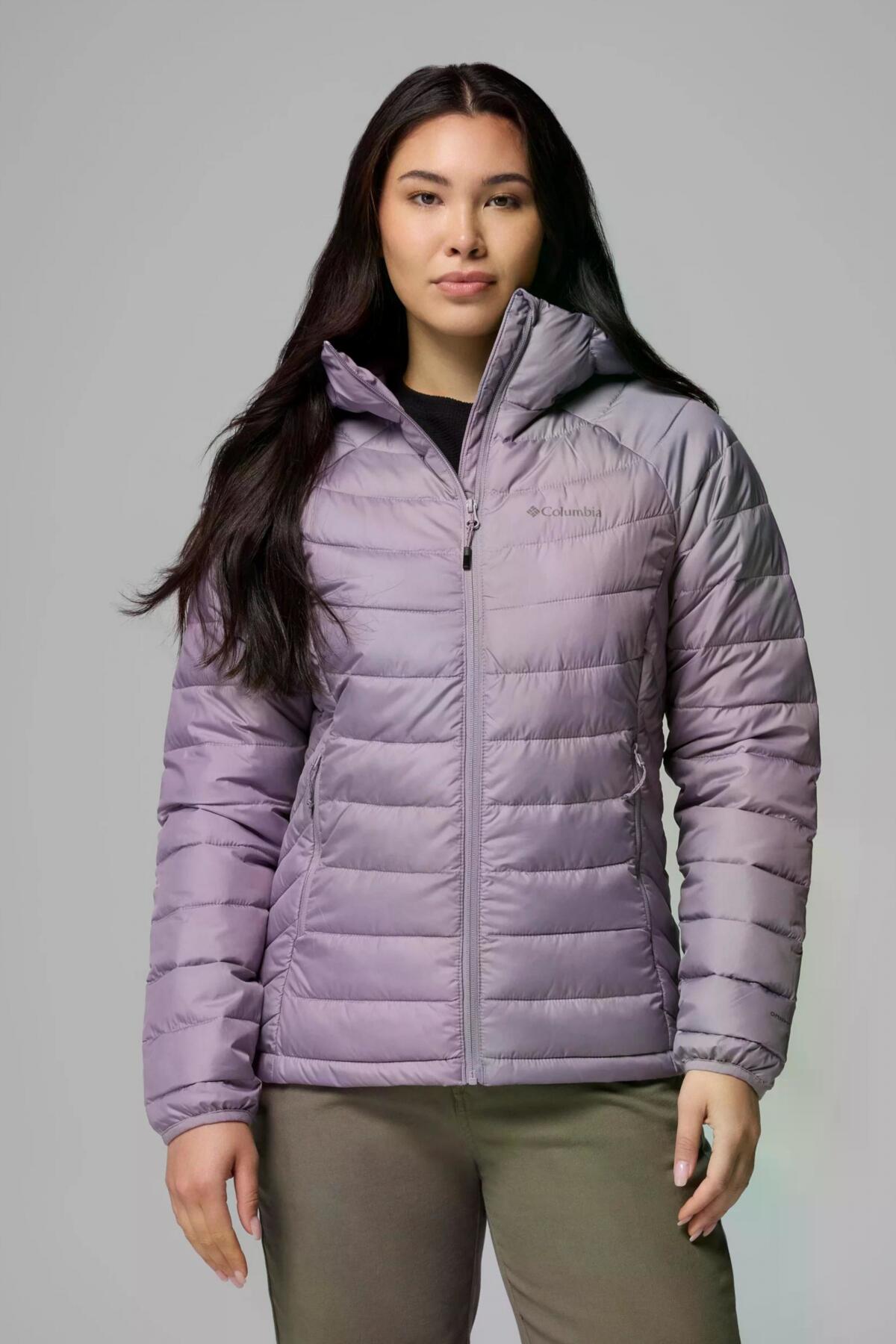 Veste Columbia Modèle Powder Lite Ii Hooded Jacket Couleur Violet 5/5