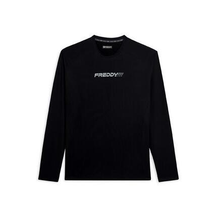 T-shirt de coupe ajustée à manches longues, coupe technique