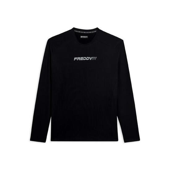 T-shirt de coupe ajustée à manches longues, coupe technique