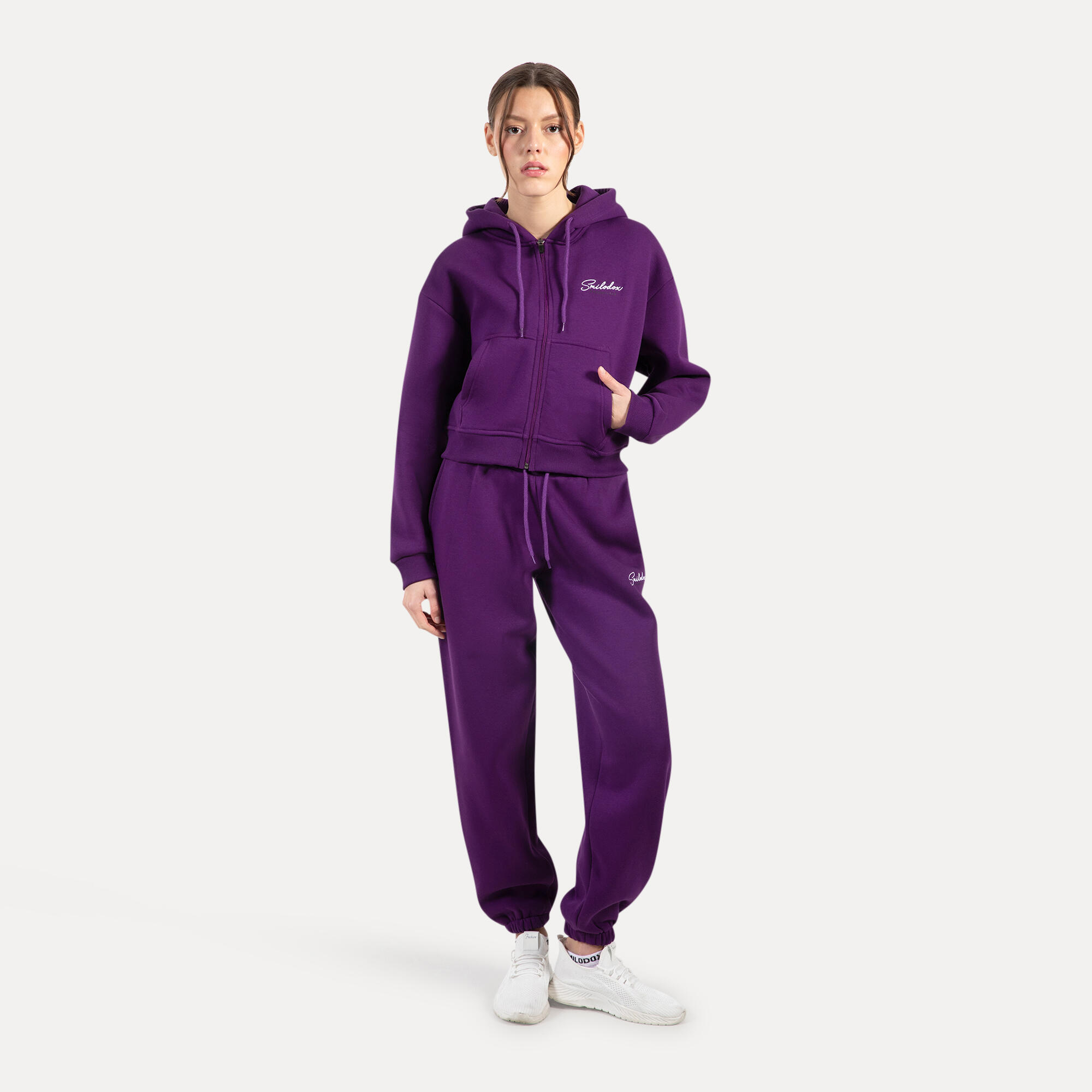 Damen Sweatjacke Enara Lila 3/5