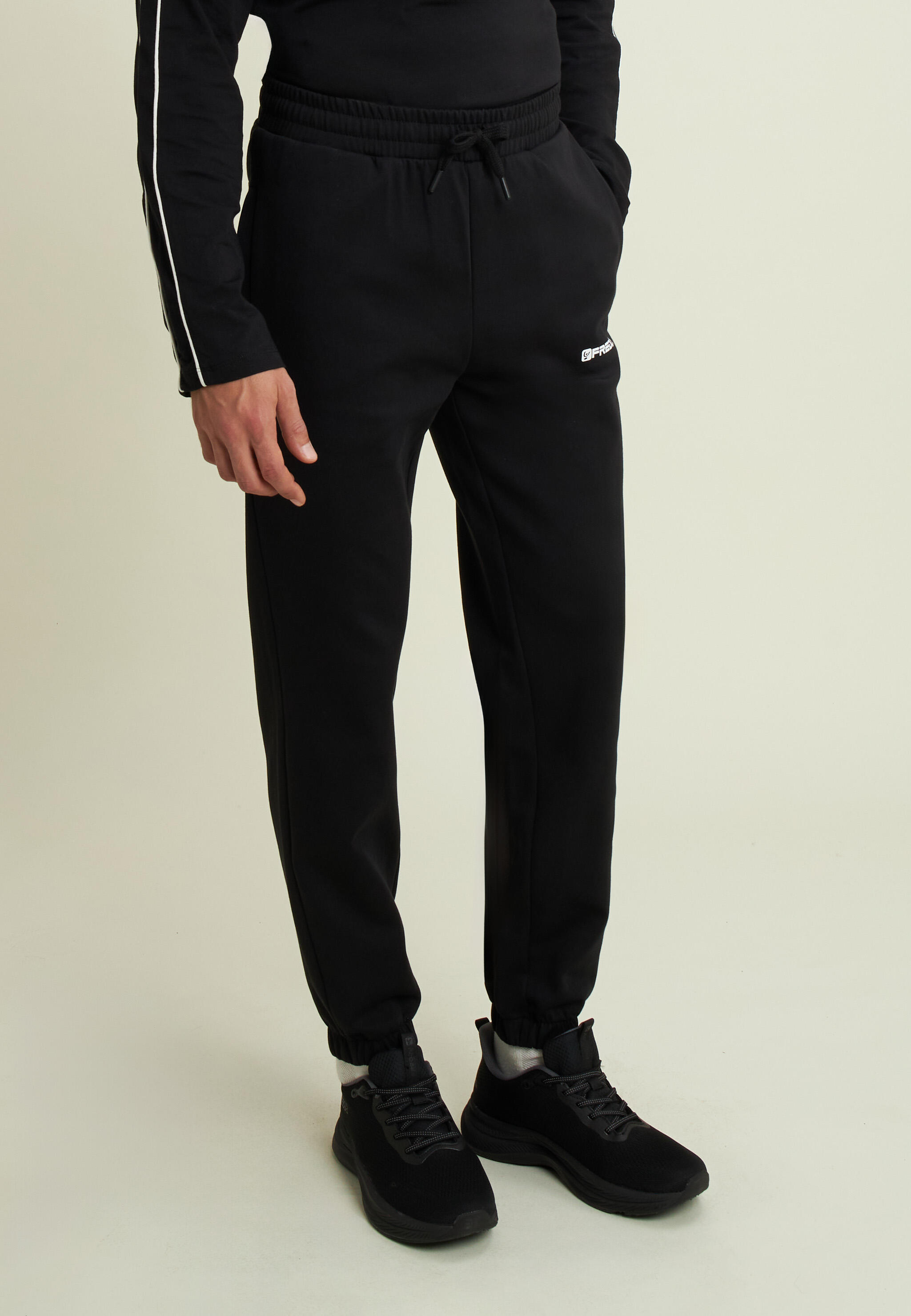 Pantalon de sport classique en tissu interlock élastique 2/4
