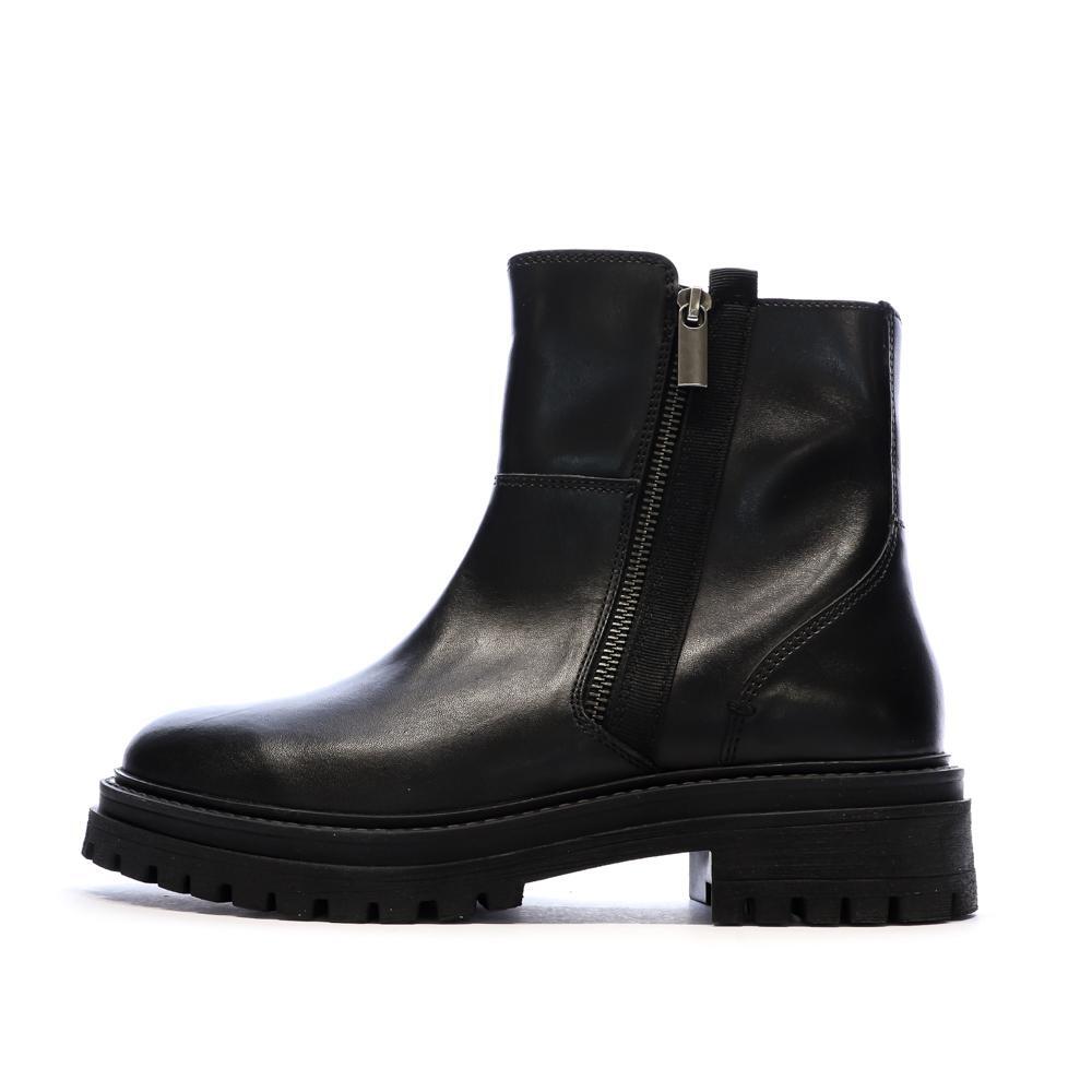 Geox Women's Iridea Black Ankle Boots