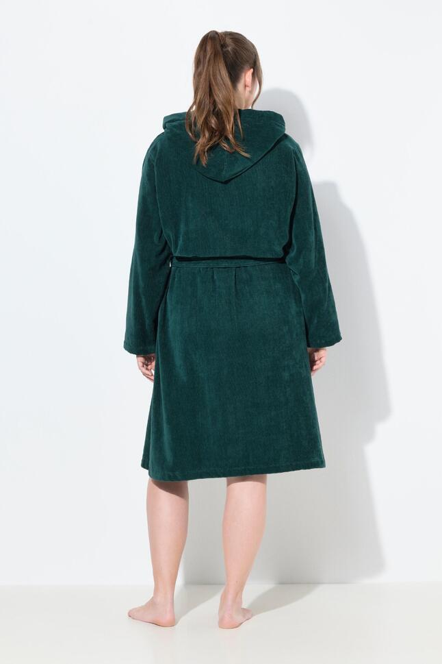 Damskie Szlafrok dwustronny frotte kieszenie