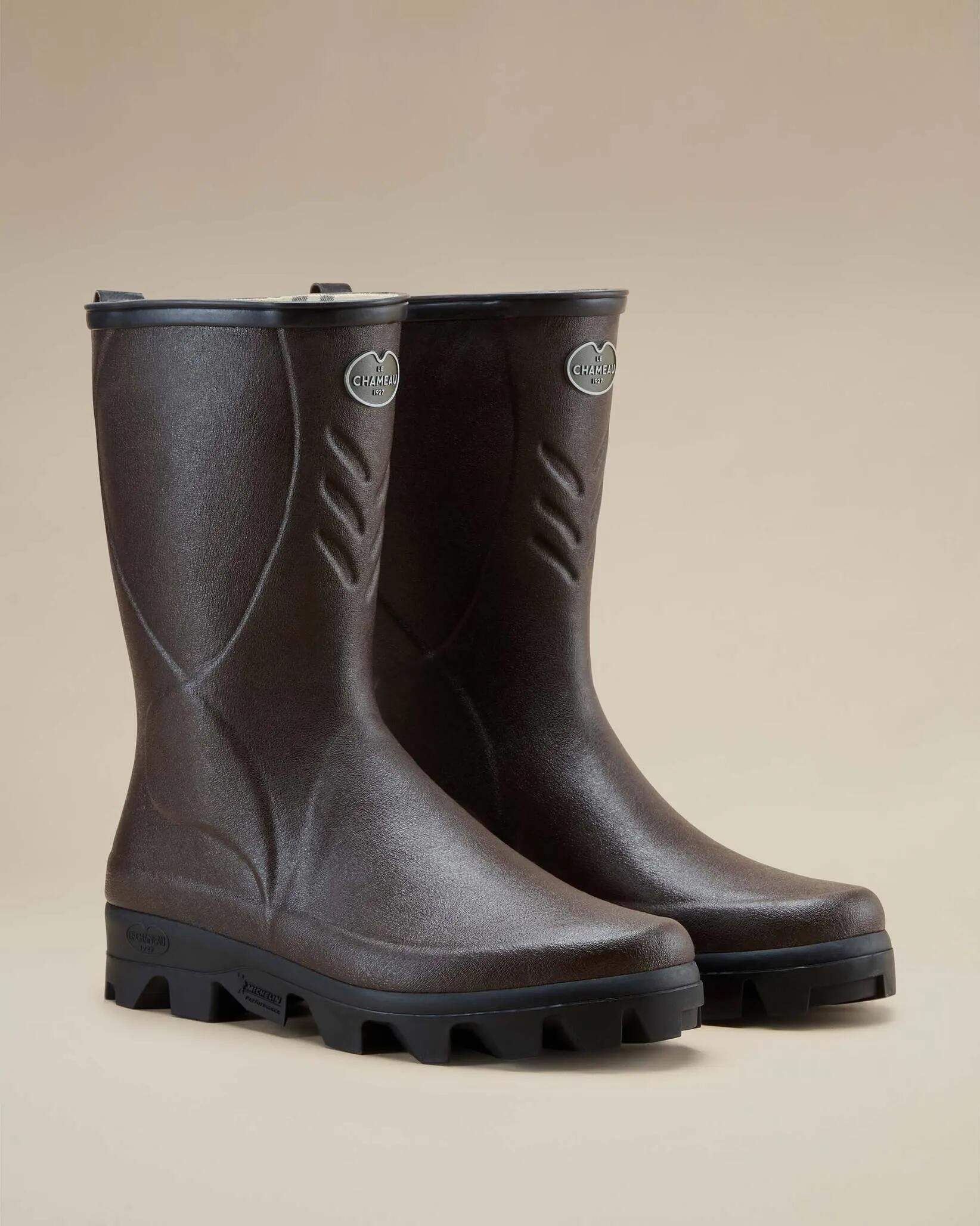 Bottillons Cérès Le Chameau Doublés de Jersey Marron - 40 2/6