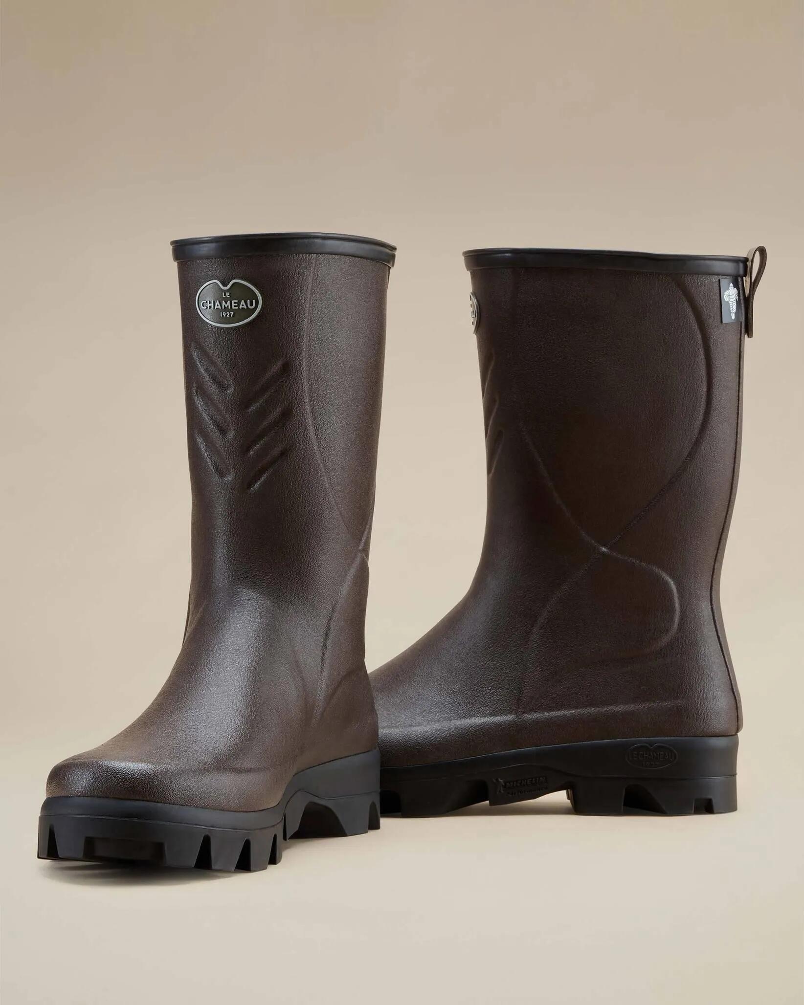 Bottillons Cérès Le Chameau Doublés de Jersey Marron - 40 5/6