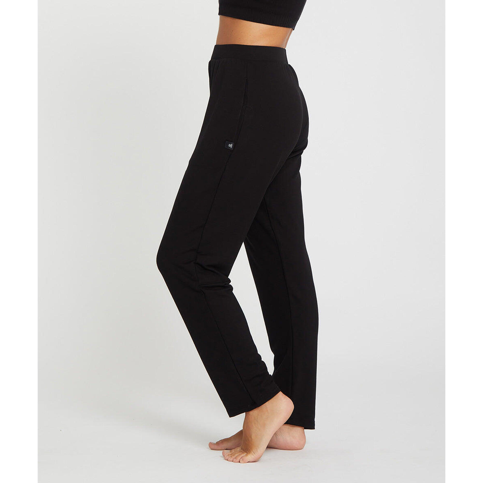 Yoga Searcher - Simha - Pantalon Souple En Lyocell - Pantalons - Noir - Decathlon