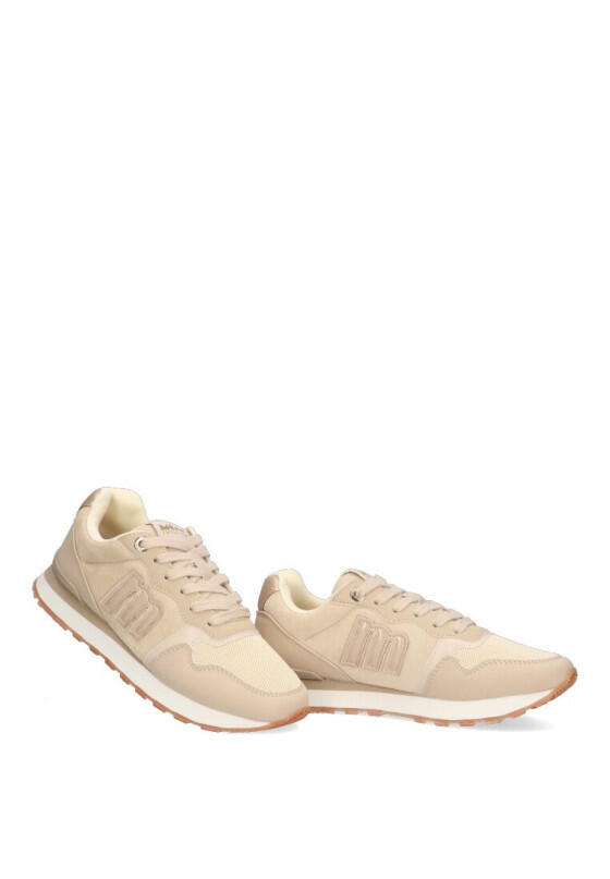 Deportivas Casual Mujer Suela Plana - Modelo 69983 Beige 5/6