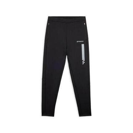 Pantalon de coupe ajustée en tissu technique avec empiècements latéraux en mesh