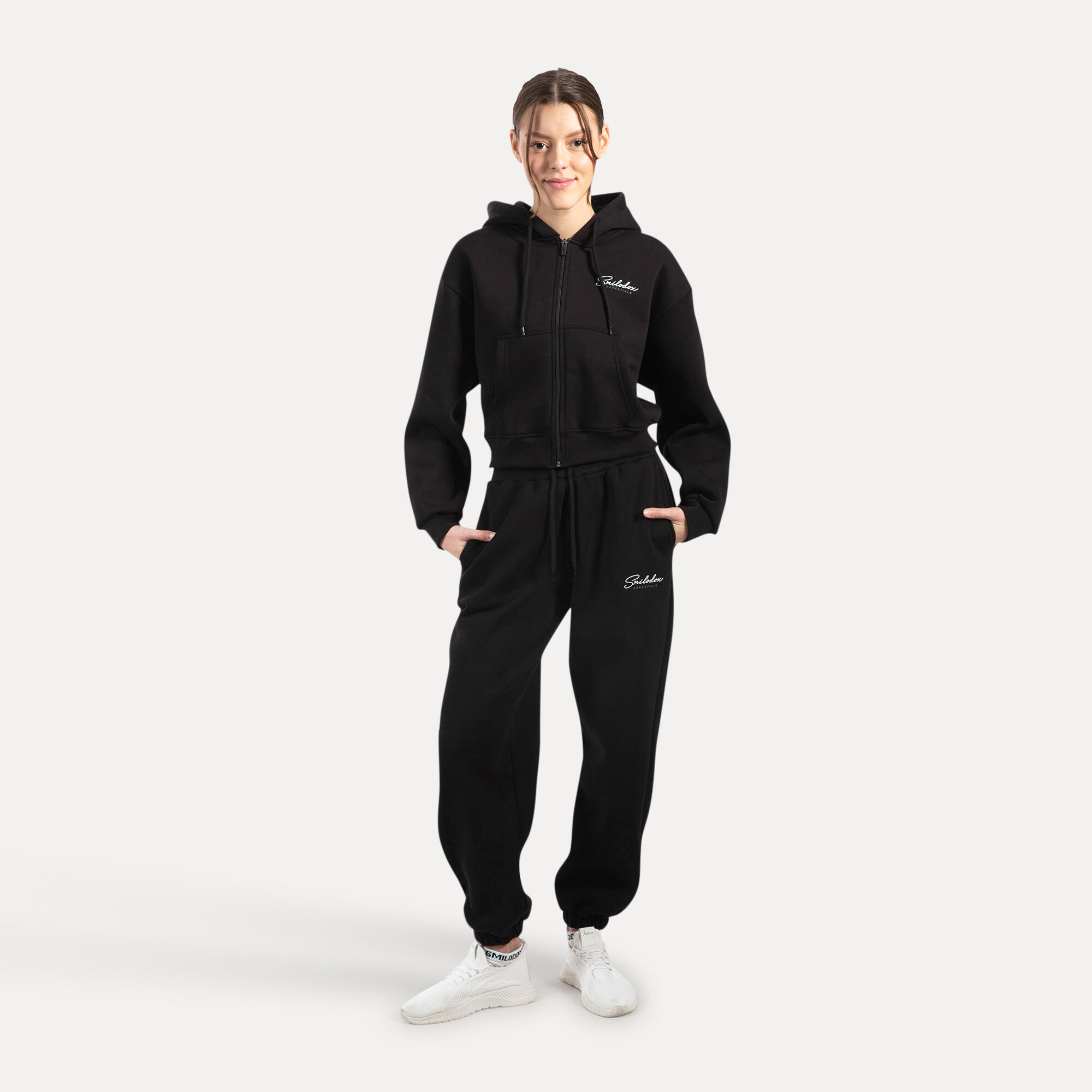 Damen Sweatjacke Enara Schwarz 3/5