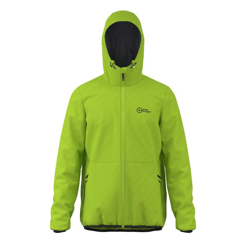 Great Escapes Andreas rain Jackt lime green 1/3