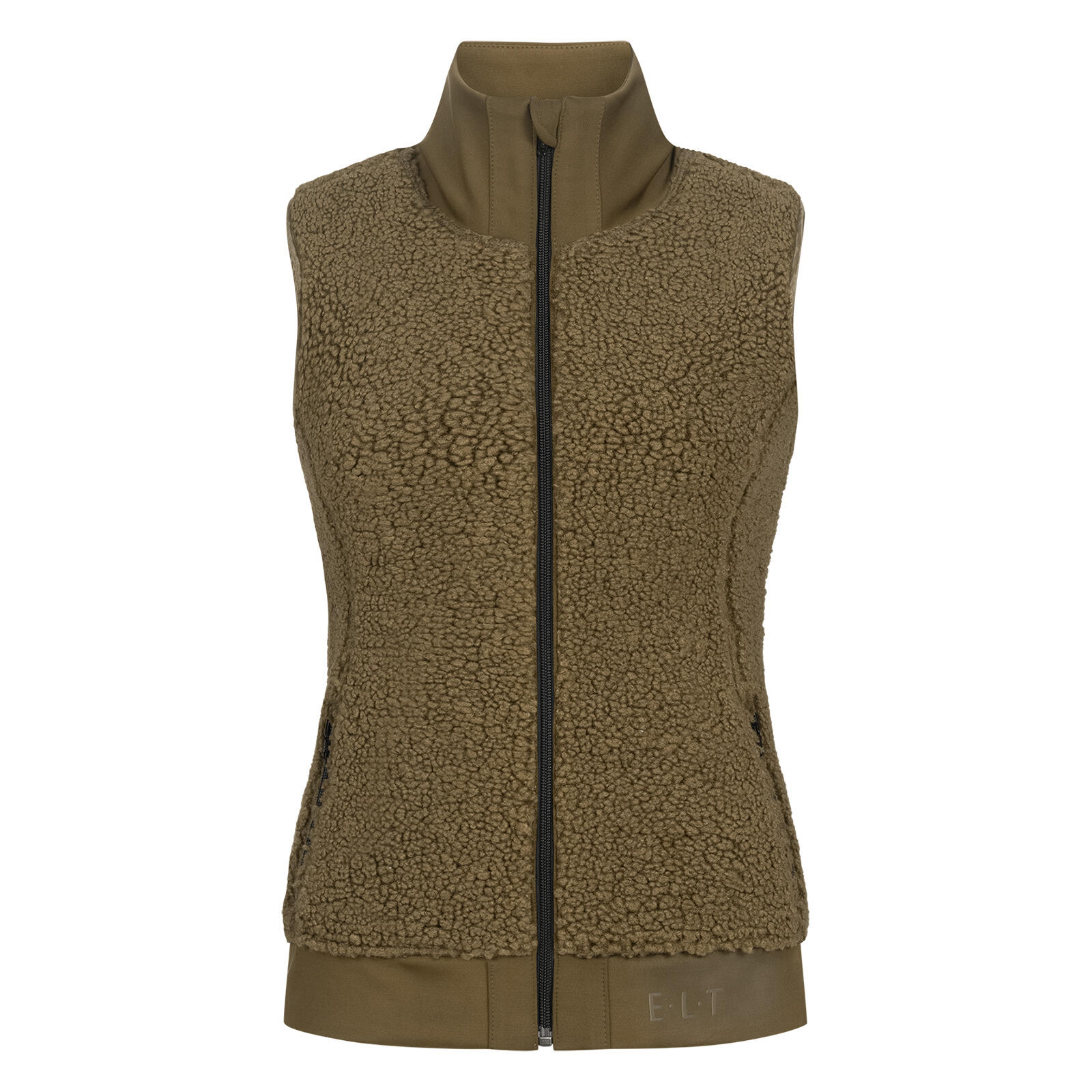 Elt - Veste Équitation Polaire Sans Manche Femme Elt Rotterdam - Veste De Concours - Vert - Decathlon