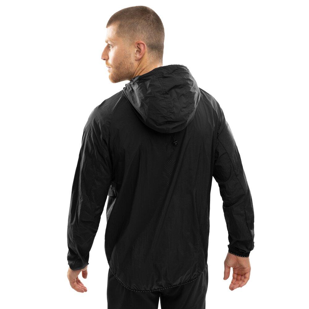 Veste coupe-vent running homme Fitness Bund Black Noir 2/7