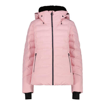 Ski jassen dames - cmp w jacket fix hoody ski - pink