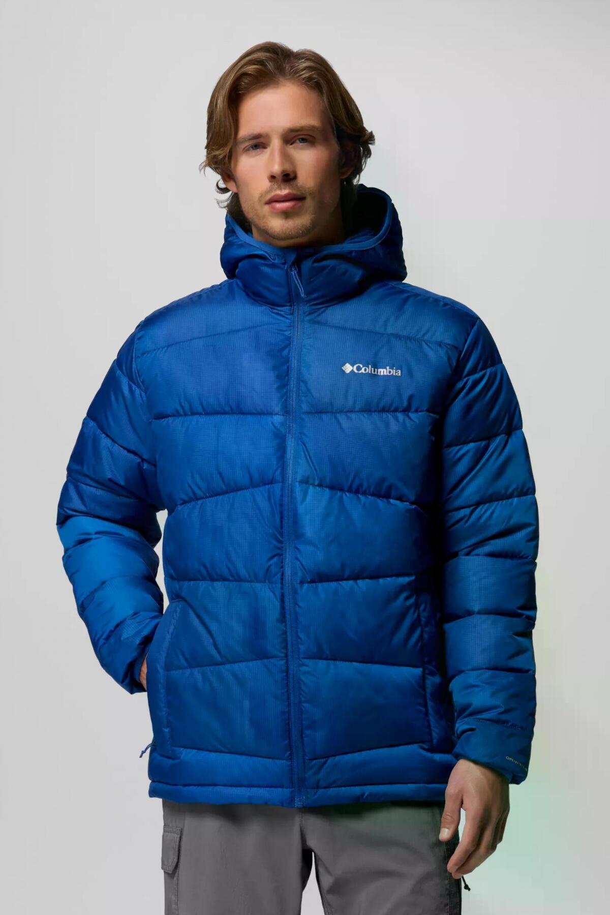 Veste Columbia Modèle Fivemile Butte Ii Hooded Couleur Bleu 5/5
