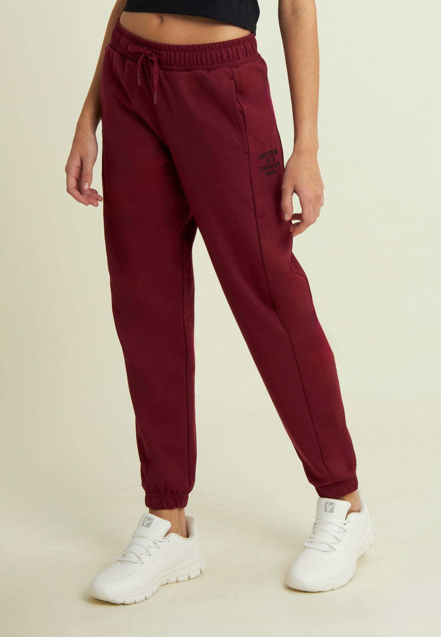 Pantaloni sportivi donna con coulisse 2/4