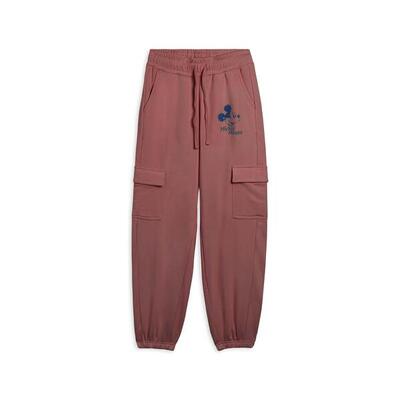 Pantaloni cargo in french terry da donna con grafica Disney