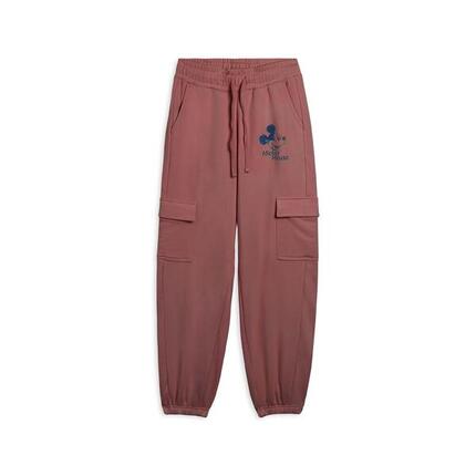 Pantalon pour femmes cargo en molleton de coton avec graphique Disney