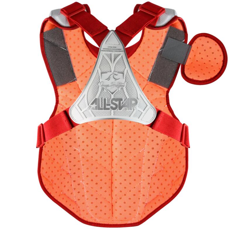 All Star CKW-PHX Pro Fastpitch Catching Kit  M White/Scarlet 5/7