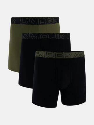 Boxershort Herren 3er Pack Figurbetont-UA PERFORMANCE COTTON - SOLID 6 IN 3PK