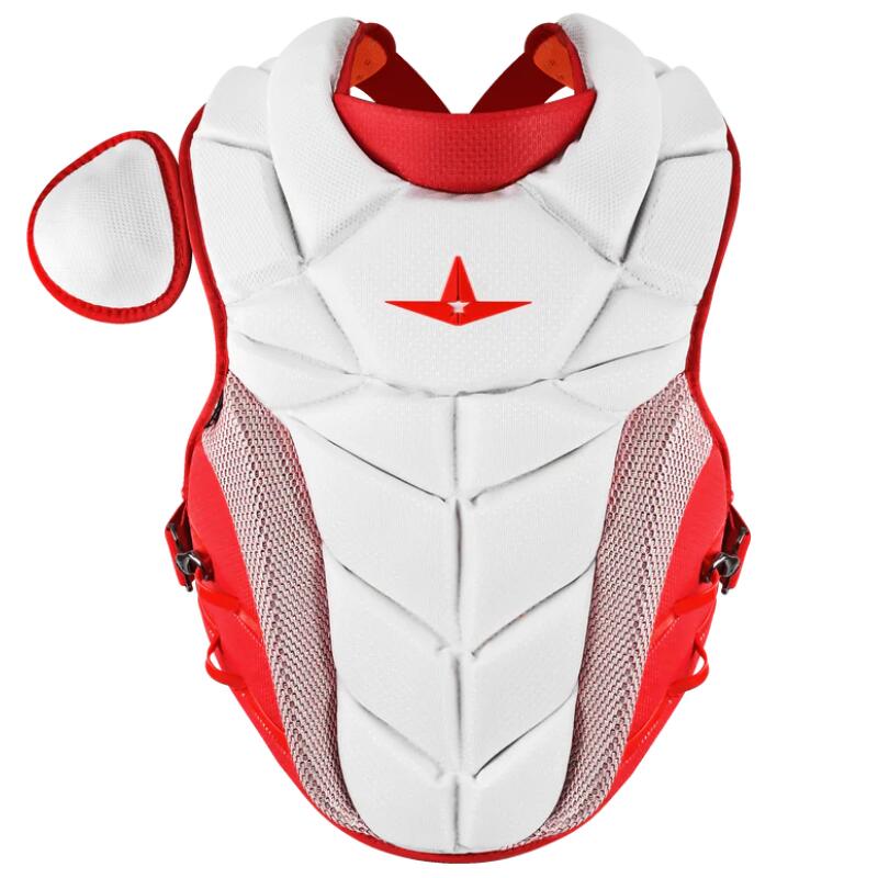 All Star CKW-PHX Pro Fastpitch Catching Kit  M White/Scarlet 4/7