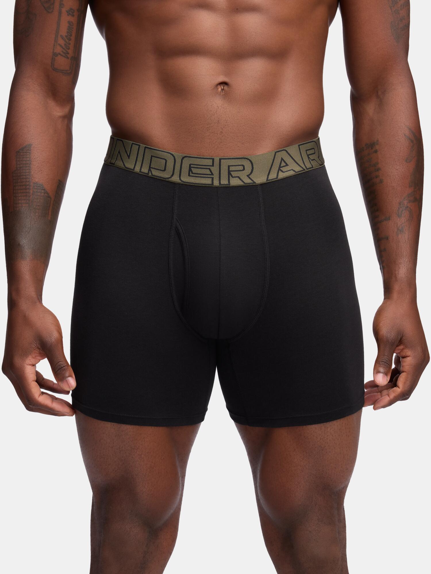 Boxershort Herren 3er Pack Figurbetont-UA PERFORMANCE COTTON - SOLID 6 IN 3PK 2/5