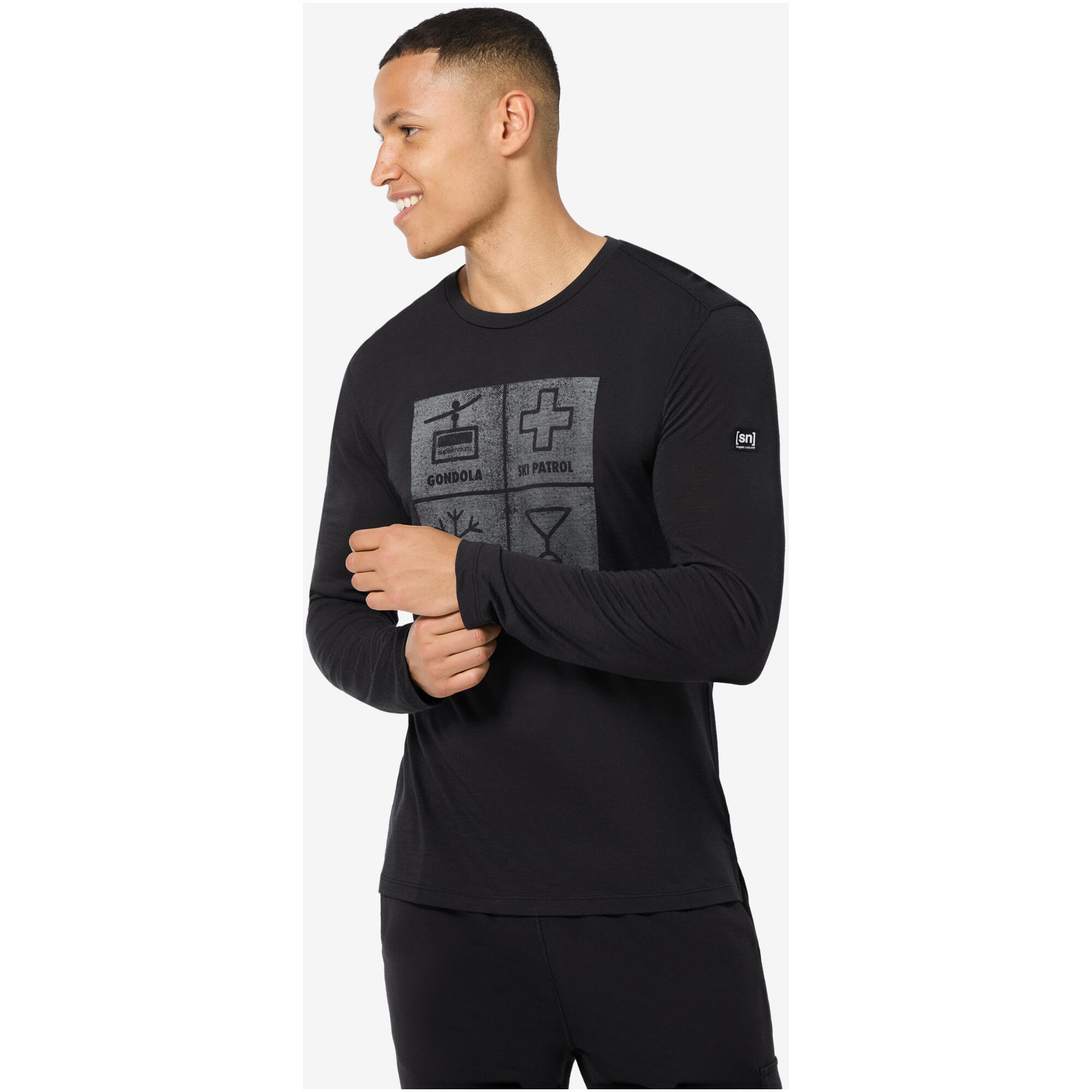 Longsleeve SUPER.NATURAL M SWISS LODGE LS 3/7