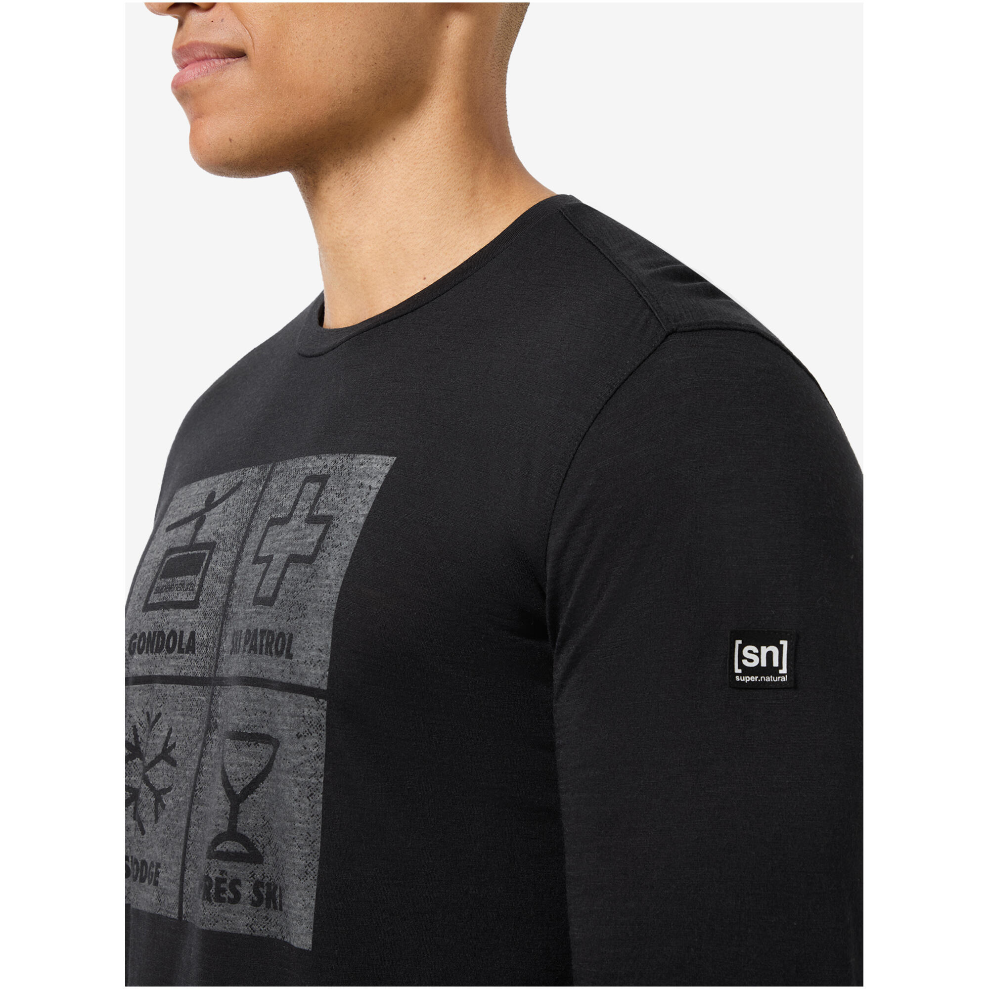 Longsleeve SUPER.NATURAL M SWISS LODGE LS 4/7