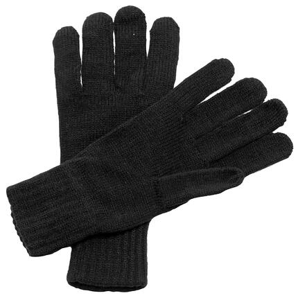 Gants Tricotés Adulte Unisexe (Noir)