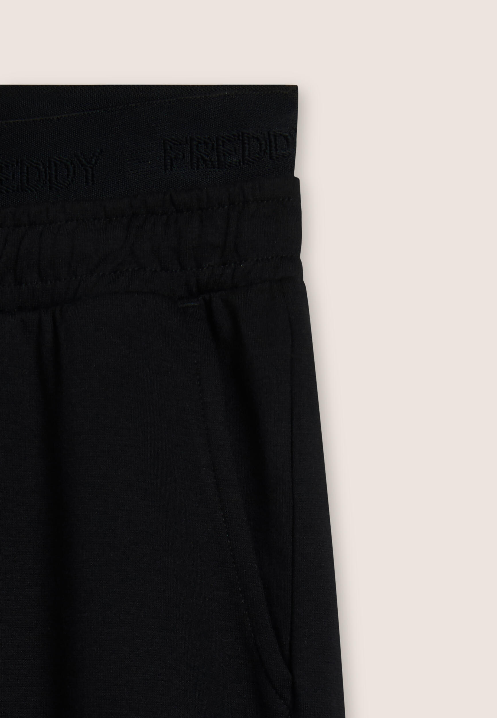 Pantaloni donna oversize con ricamo 3/3