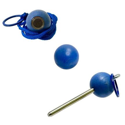 Bouleset couleur noir - 1 boule aimantée - 1 traceur de terrain - 1 cochonnet