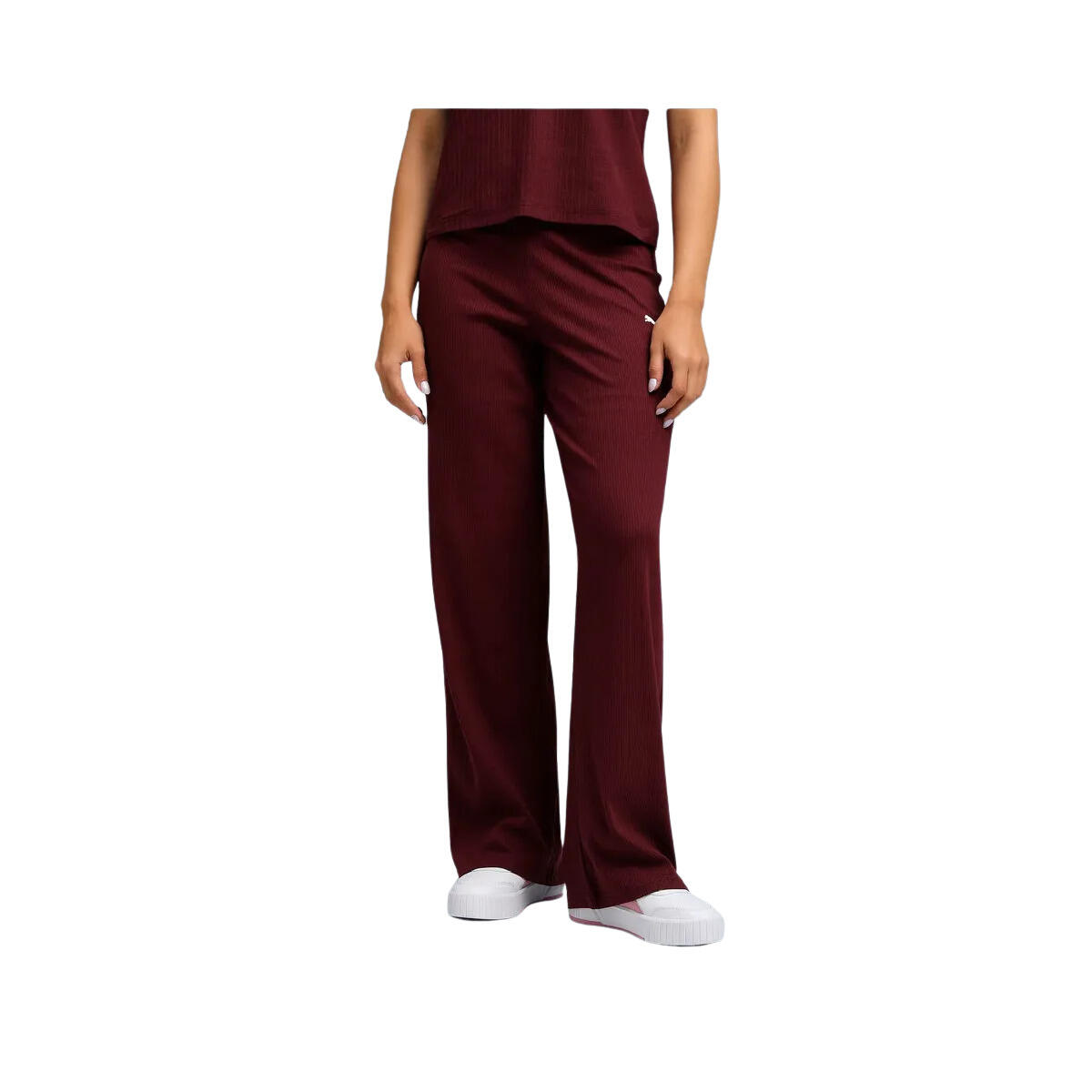 Puma - Pantalon Femme Puma Ess Elevated - Pantalons - Rouge - Decathlon