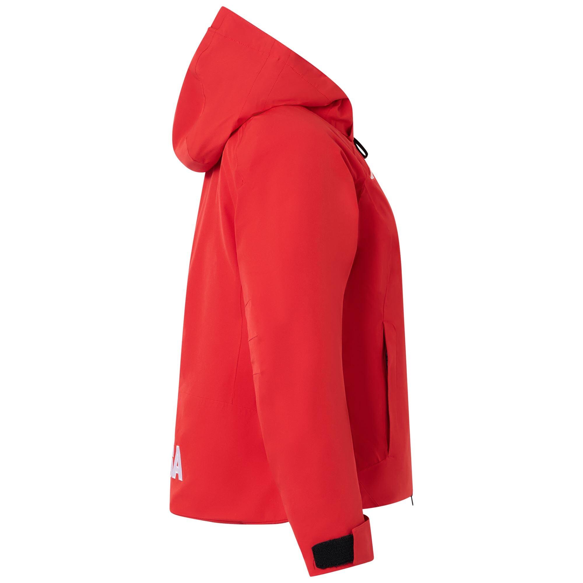 Giubbotto da donna in cotone rosso da sci 2/6