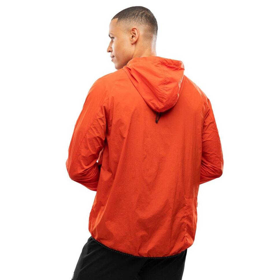 Męska kurtka wiatrówka do biegania Fitness Siroko Bund Brick