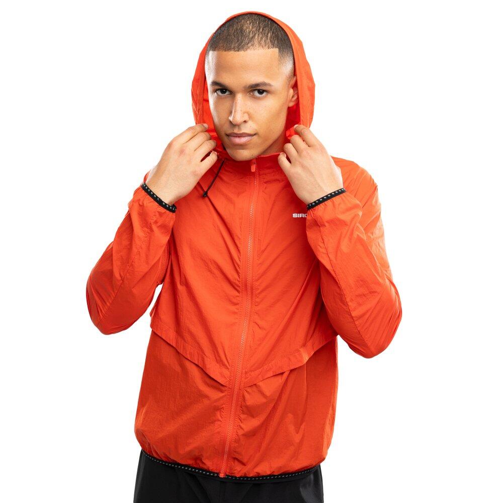 SIROKO Men Fitness 's windbreaker running jacket Bund Brick Red