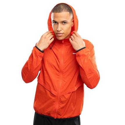 Veste coupe-vent running homme Fitness Bund Brick Rouge