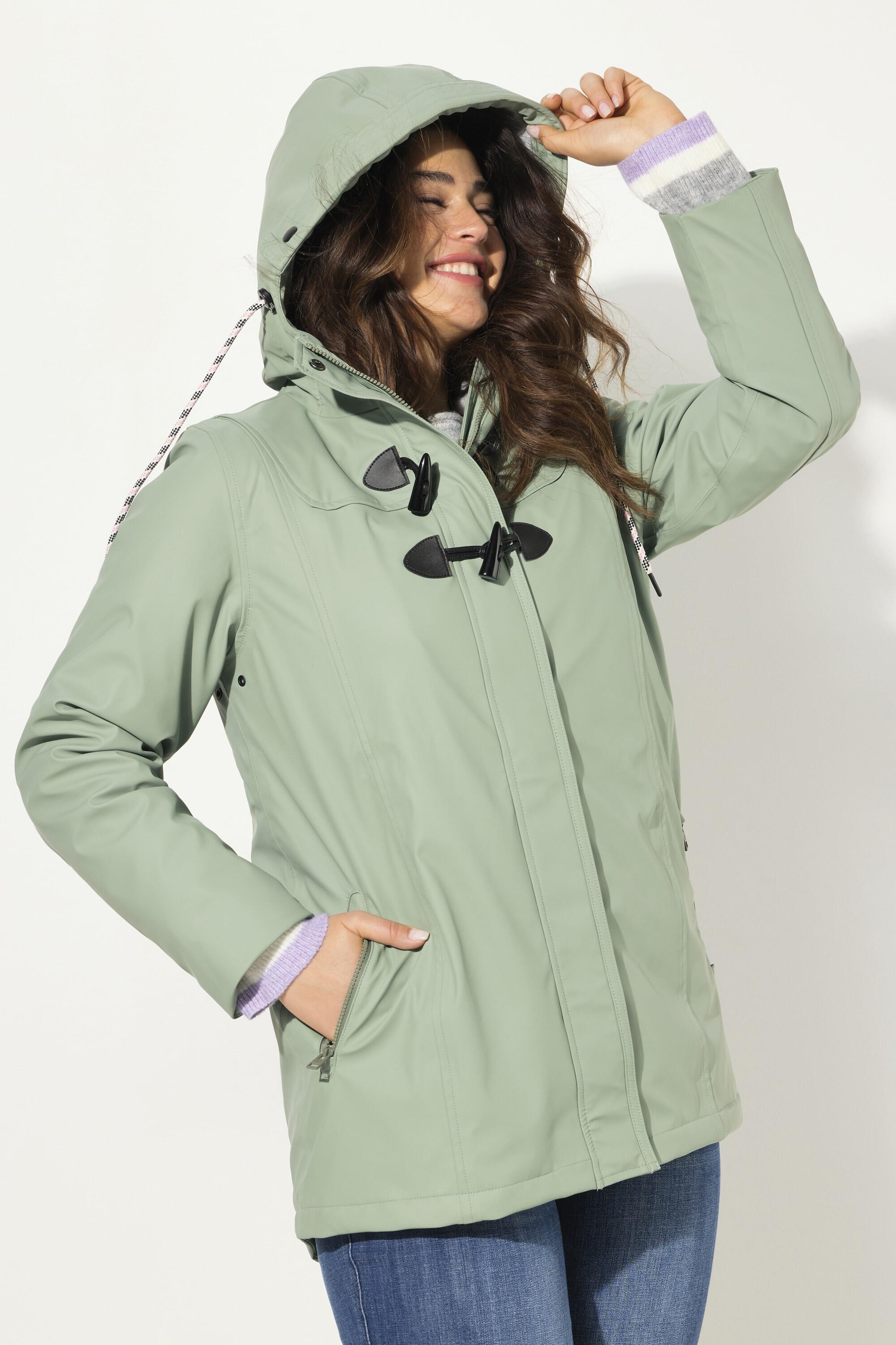 Femme Veste de pluie HYPRAR imperméable capuche boutons brandebourg 4/5