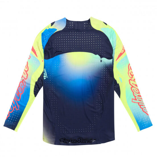 Troy Lee Designs Sprint Ultra Langarm Trikot Blau/Gelb 2/7