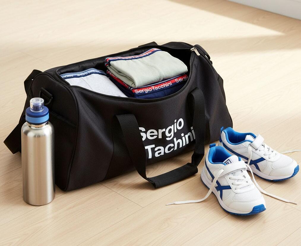 Short - Sergio Tacchini - Club Tech - Enfant Garçon - Bleu - Taille