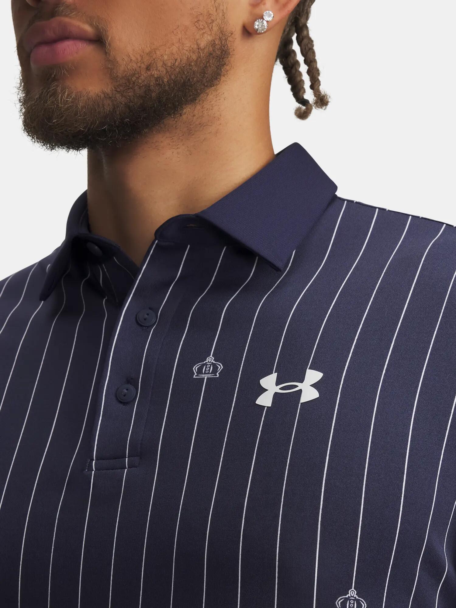 Férfi póló Under Armour UA Playoff 3.0 Printed Polo-BLU 3/4