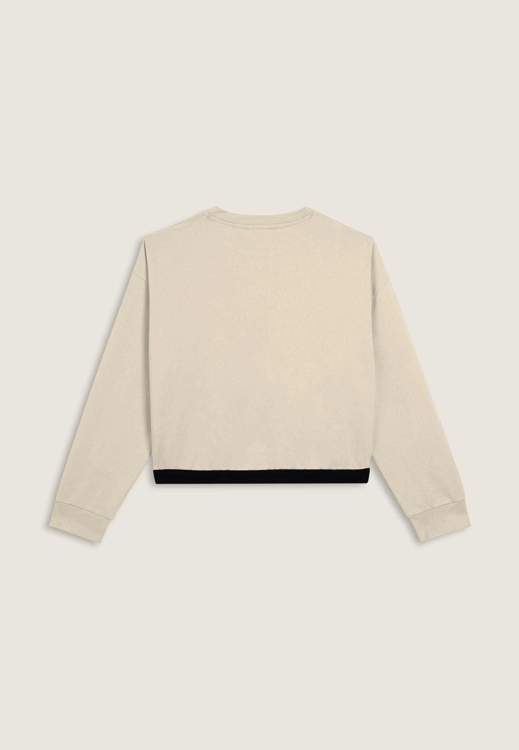 Sweat-shirt pour femmes ornée de bande avec logo et broderie 2/3