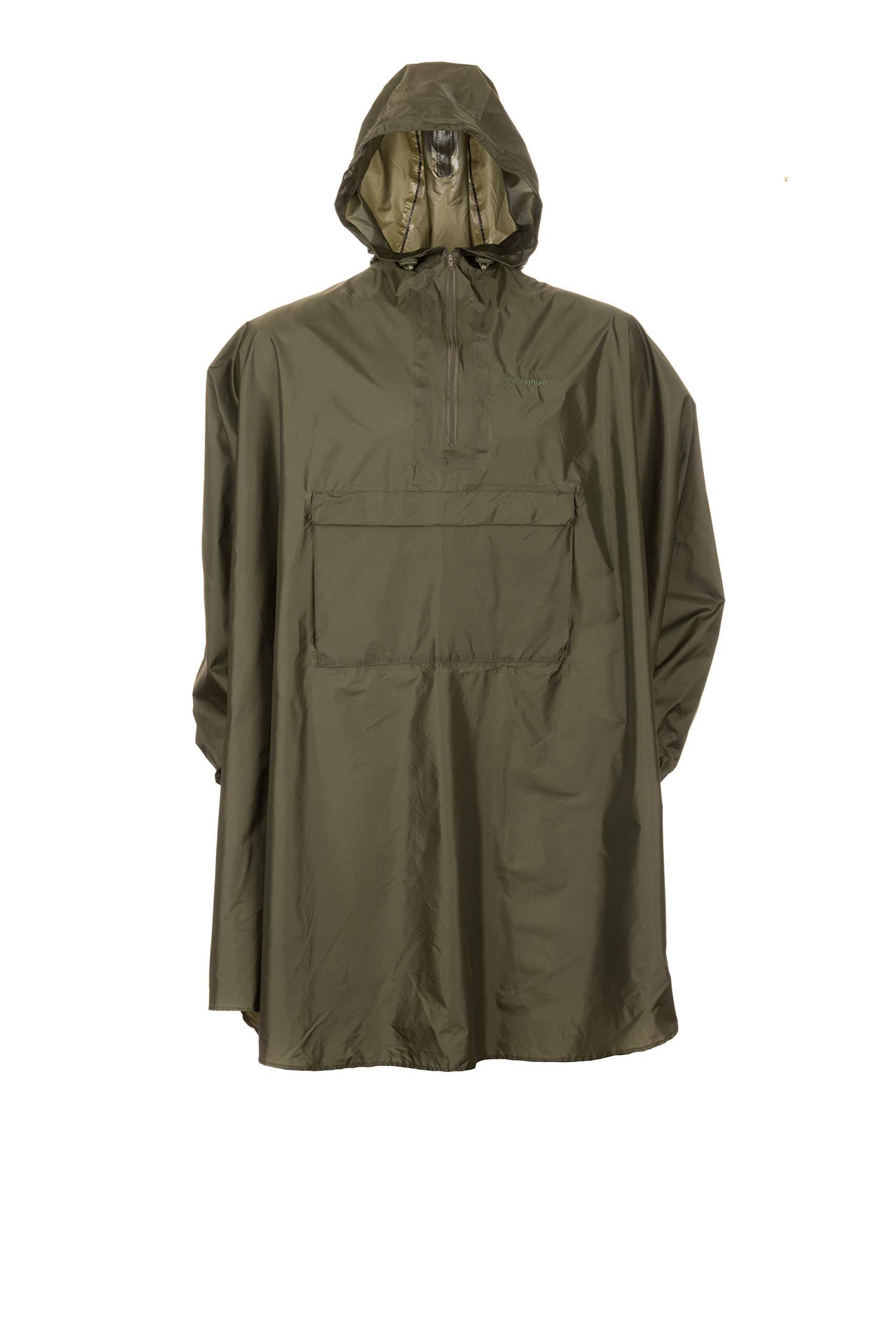 Snugpak Enhanced Patrol Poncho Oliv - Regenponcho 4/4
