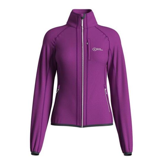 Great Escapes Roseg lady long zip fleece jacket grapejuice