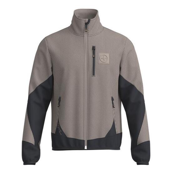 Great Escapes Federic man fleece jacket full zip driftwood
