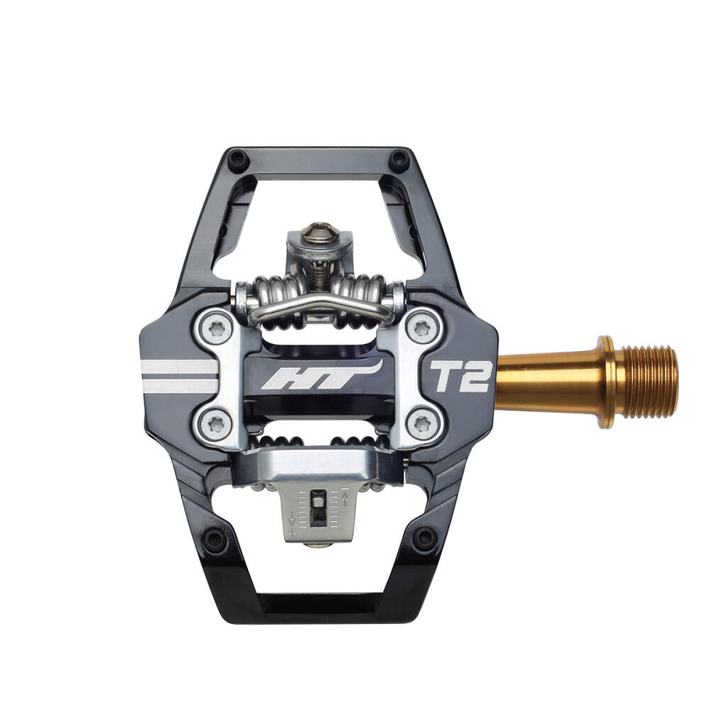 HT Components T2 Titanium Black Automatic Pedals