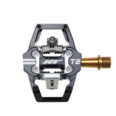 HT Components T2 Titanium Red Automatic Pedals
