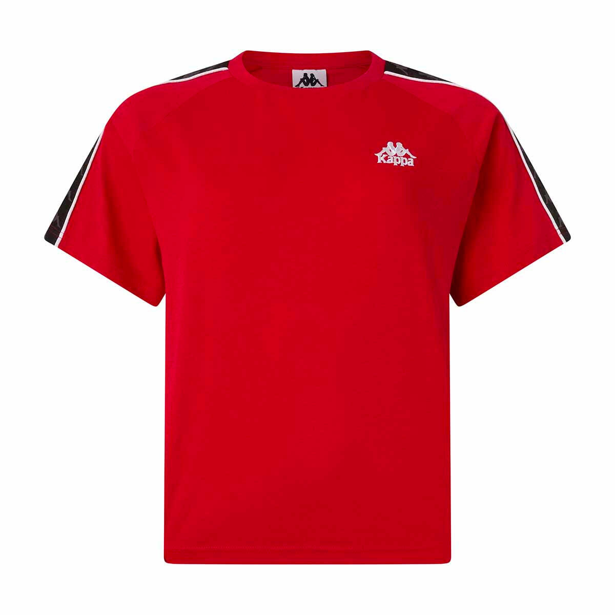 T shirt maglietta da donna in cotone rosso da streetwear sportivo 2/7