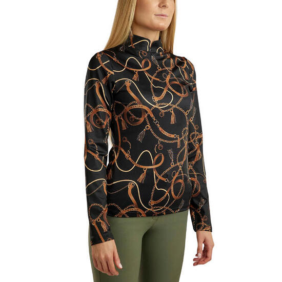 Polo d'équitation manches longues femme Montar Haily Bridle