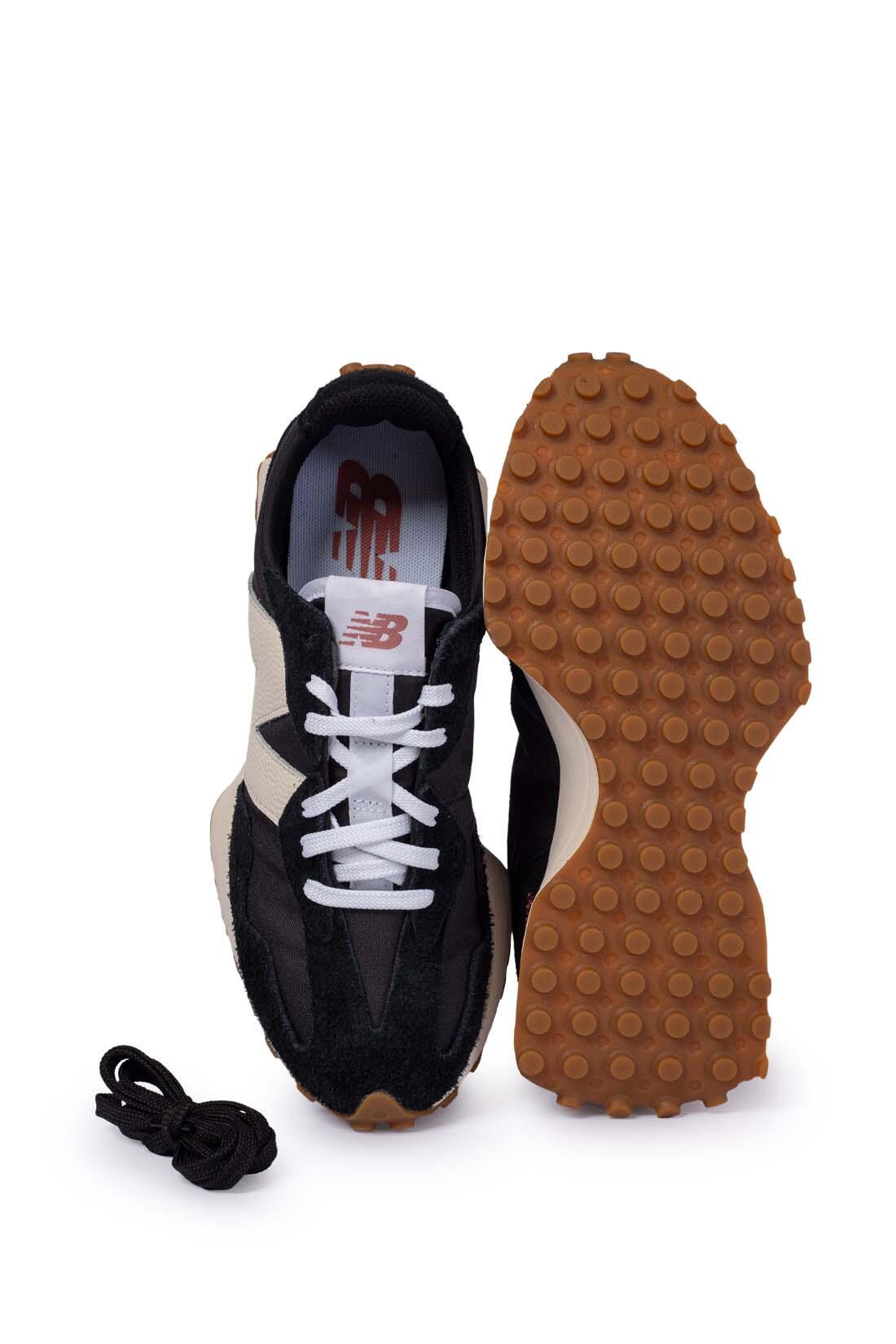 New Balance 327 Black White Gum Donna 4/5