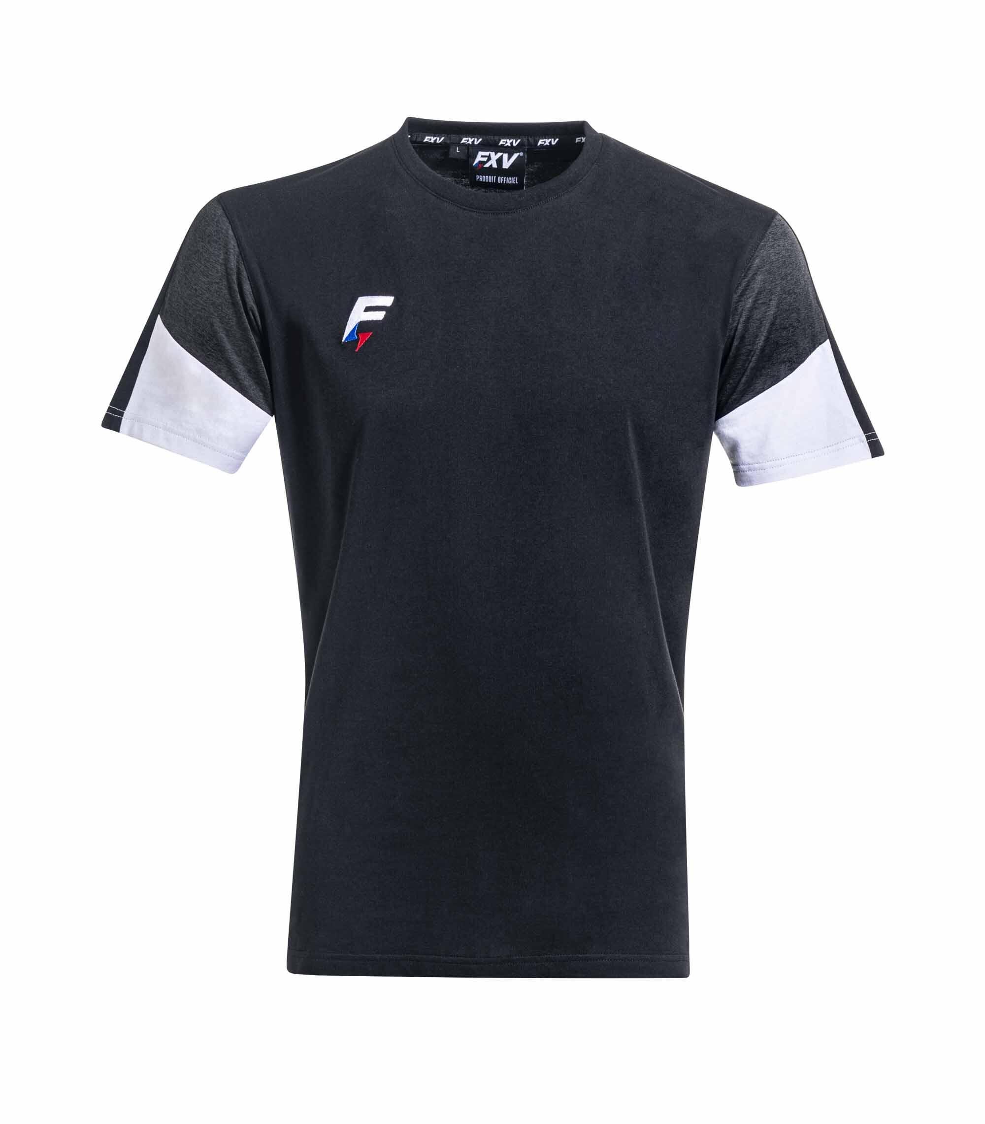 TEE-SHIRT DE RUGBY CHISTERA ENFANT Force XV noir 1/1